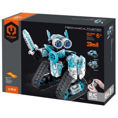 Конструктор на радиоуправлении 8028 Робот голубой 398 дет. в коробке 625-979