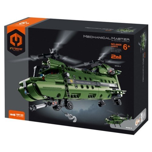 Конструктор 6809/FCJ0659771 Военный вертолет 393 дет. в коробке 625-190