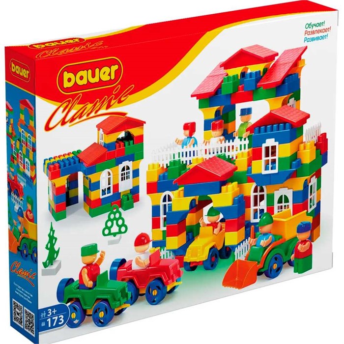 Конструктор Bauer CLM00053 "Классик" 173 детали 625-715