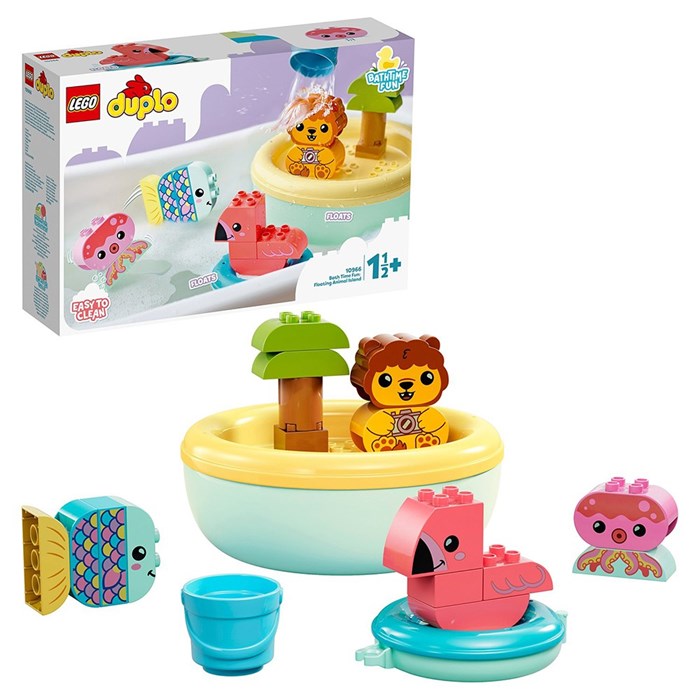 Конструктор LEGO 10966 DUPLO Приключения в ванной: плавучий остров для зверей 623-751