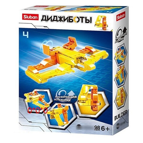 Конструктор Диджиботы 38-0819E 98 дет. в коробке 525-479