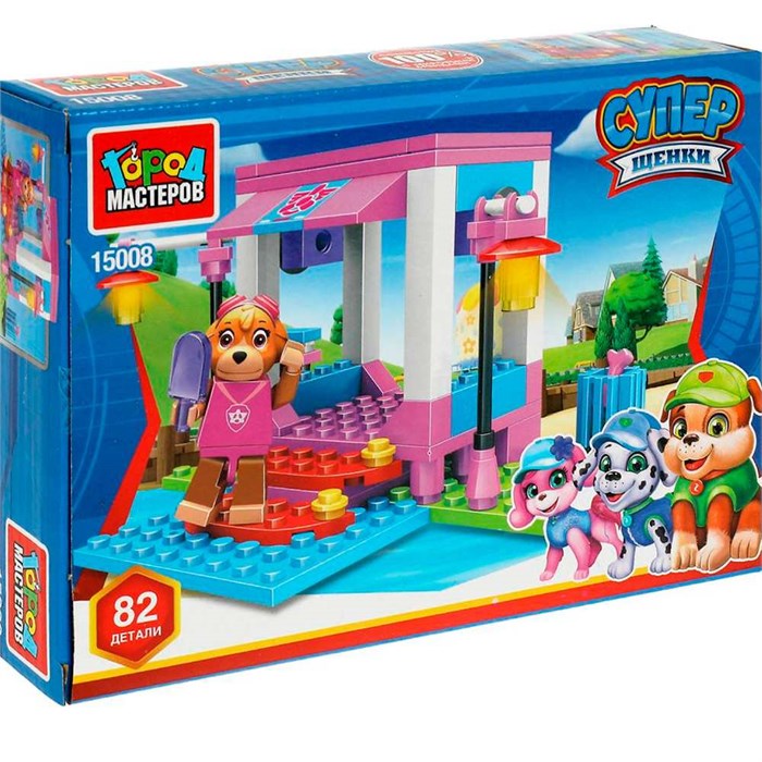 Город мастеров 15008-KY Супер щенки: беседка в парке, 82 дет. 625-329
