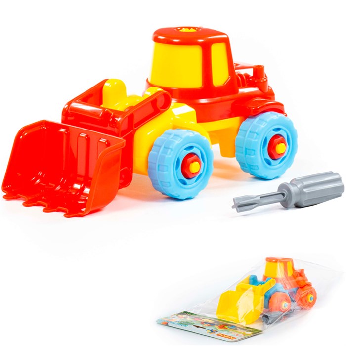 Конструктор-транспорт Погрузчик 20эл. в пак 77103 П-Е /12/ 524-229