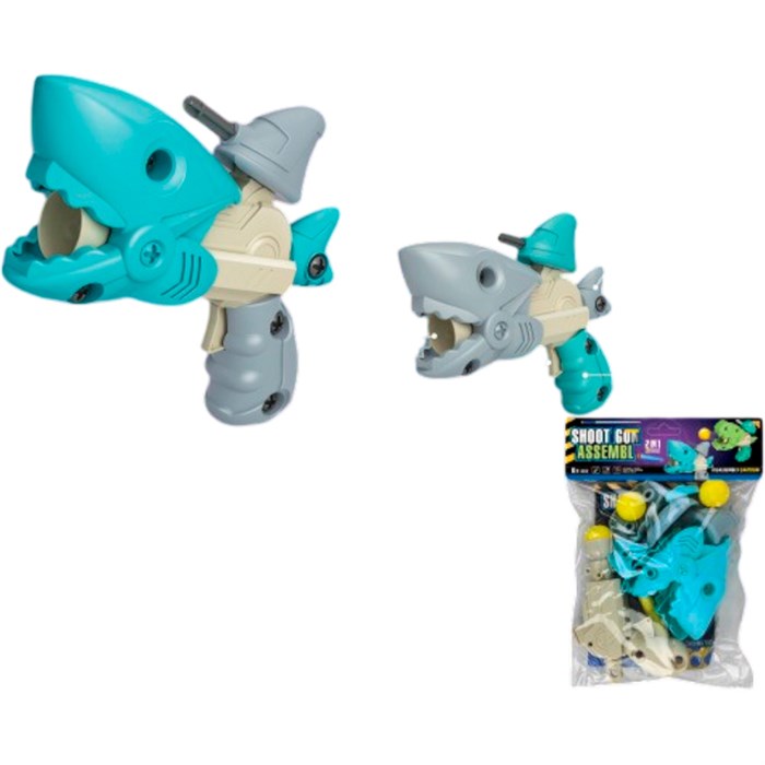 Конструктор 211 Пистолет с шариками в пакете 337-324