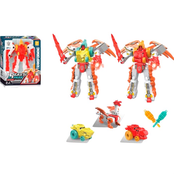 Конструктор 789-55B 2 в 1 машина/дракон в кор. 625-666