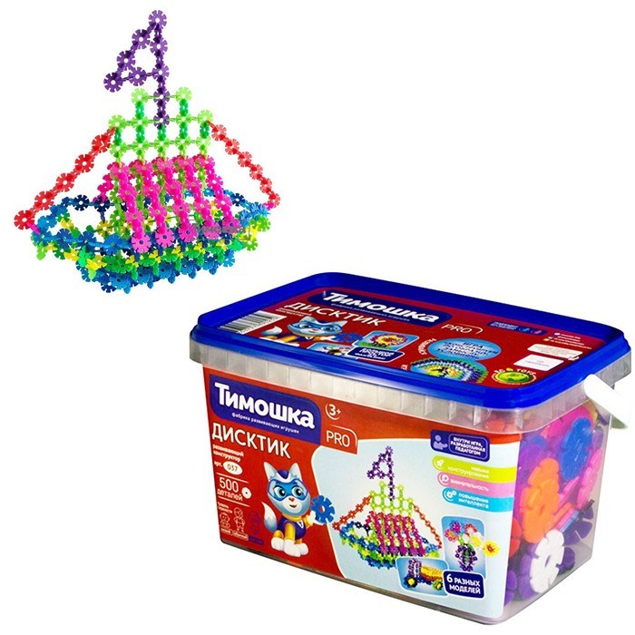 Конструктор «ДисКтик» - 500 деталей ТМ "ТИМОШКА" 525-362