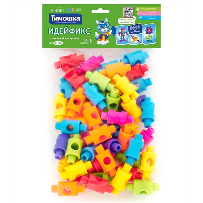Конструктор  «Идей-Фикс» 40 деталей ТМ "ТИМОШКА" ПБ-006 525-853