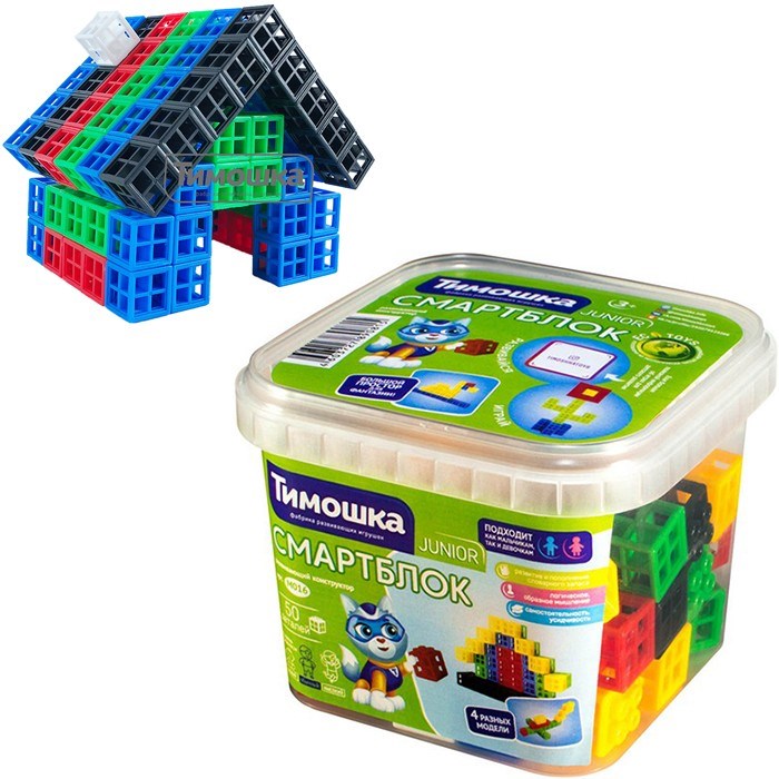 Конструктор «Смартблок» 50 деталей ТМ "ТИМОШКА" 525-358
