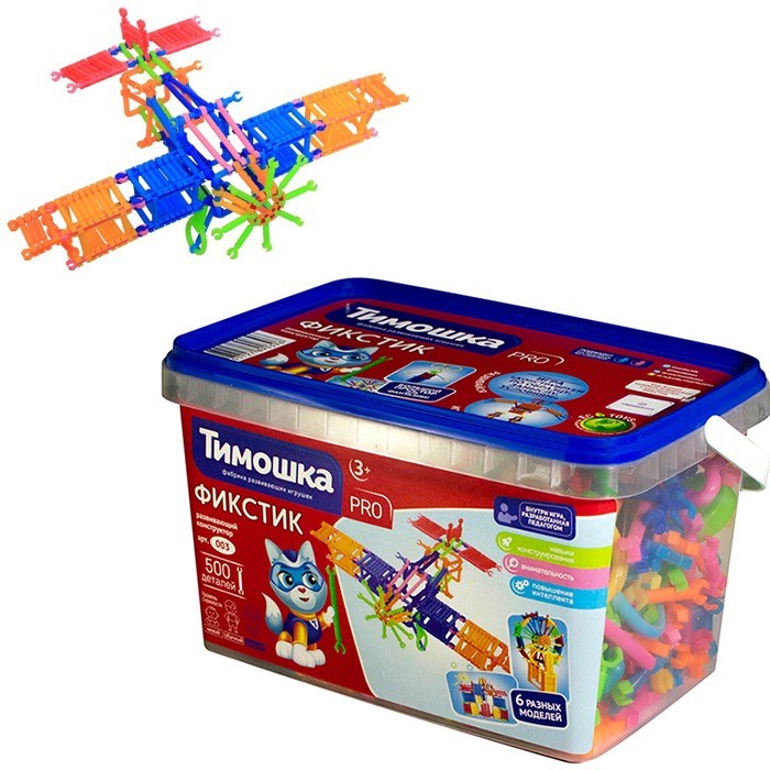 Конструктор ФикСтик 500 деталей ТМ "ТИМОШКА" 525-219