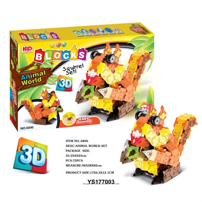 Конструктор 6896 Белка 275 дет. в коробке СТОК 625-151