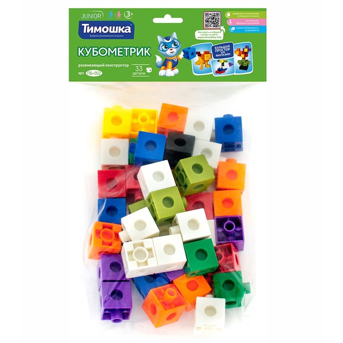 Конструктор  «Кубометрик» 40 деталей ТМ "ТИМОШКА" ПБ-002 623-145