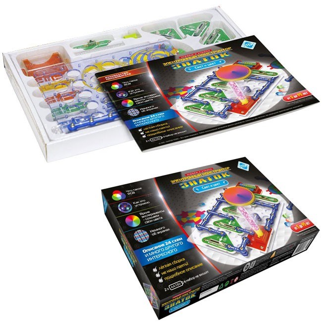 Электронный конструктор ЗНАТОК Свет и цвет ZP-70799 523-562