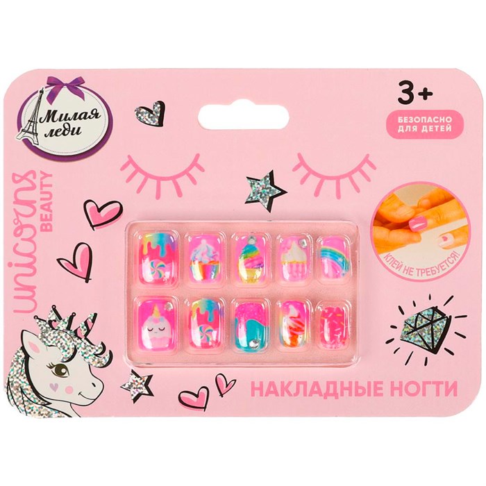 Накладные ногти Милая Леди 108391-UNI-ML 695-497