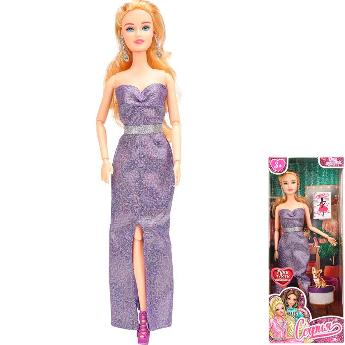 Кукла Карапуз BF5-S-JP София 29см руки и ноги сгиб, акс 910-605