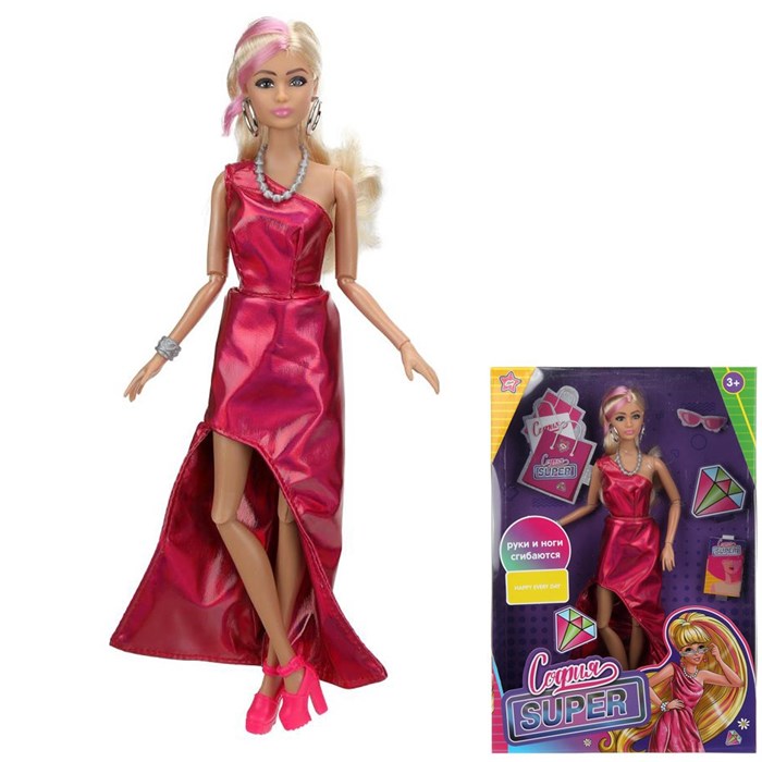 Кукла Карапуз SFS-11-BB-B 29см София, руки и ноги сгиб. 908-610