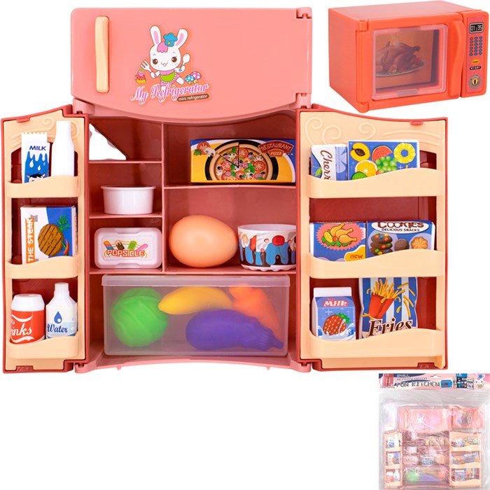 Набор быт. техники 185-4 Холодильник и микроволновка в пак. 708-998