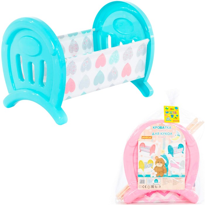 Кроватка для куклы 55996 П-Е /4/ 508-552