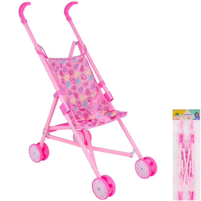 Коляска д/куклы Miss Kapriz MKT817-1A в пак. 908-672