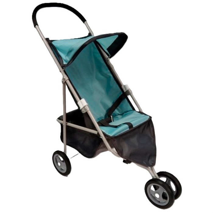 Коляска для куклы прогулочная графит/м.волна КР-210 908-331