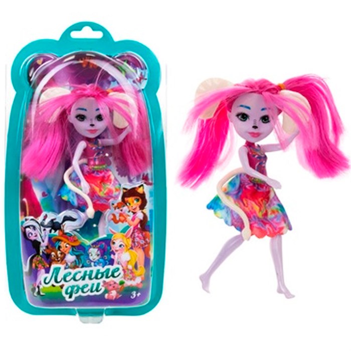 Кукла Лесные Феи 16 см с розовыми волосами Т24013 1toy оптом 908-044