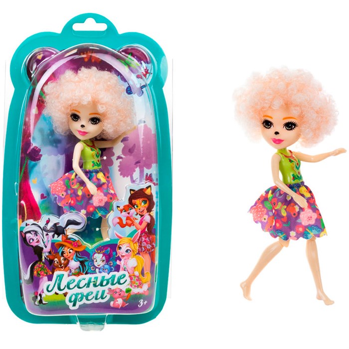 Кукла Лесные Феи 16 см с кудрявыми светлыми волосами Т24016 1toy оптом 908-045