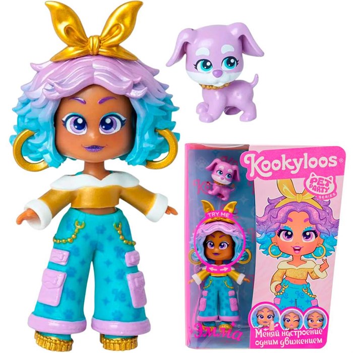 Кукла EMMA и питомец KOOKYLOOS PETS PARTY KL2404 оптом 908-391