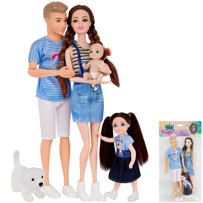 Кукла Miss Kapriz YS8856-6 Семья в пак. оптом 907-739
