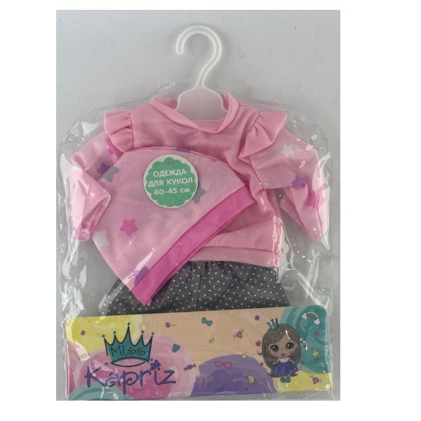 Одежда для пупса Miss Kapriz MK40C-B в пак. 908-867