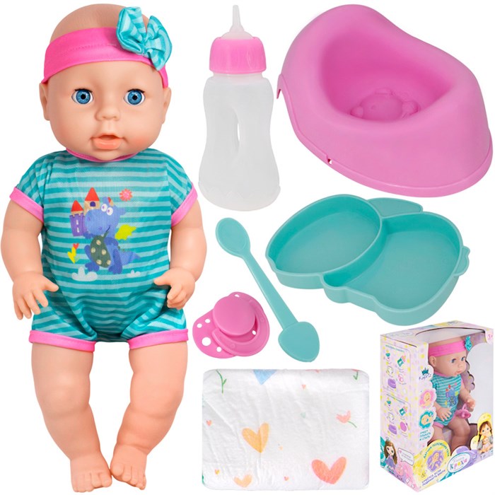 Пупс Miss Kapriz MK2540C-B Мамина Кроха с аксесс. в кор. 908-716