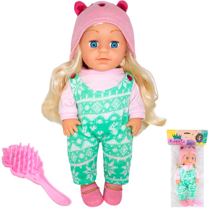 Пупс Miss Kapriz MK2330-BA 33 см. в пак. 908-126