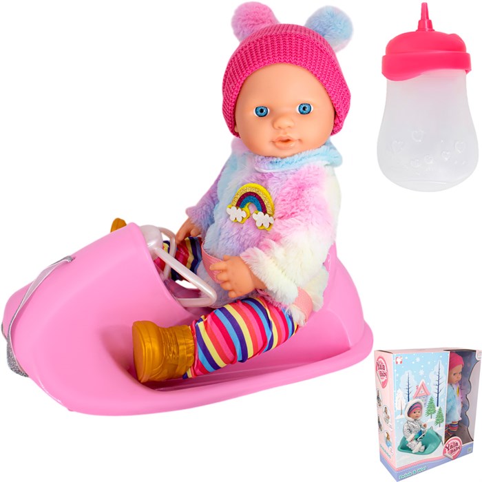 Пупс Yala Baby YL2440F-C 40 см Зимние забавы с аксесс. в кор. 908-235