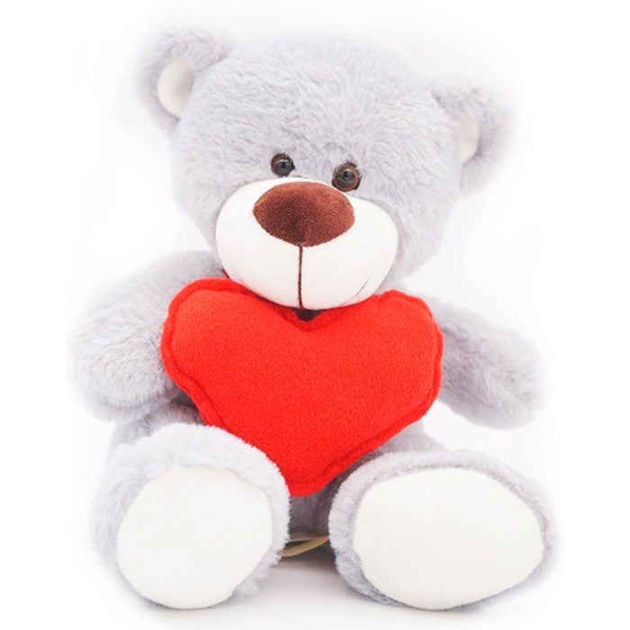Медведь Дюкан с красным сердцем  26/36 см 0640928 945-862