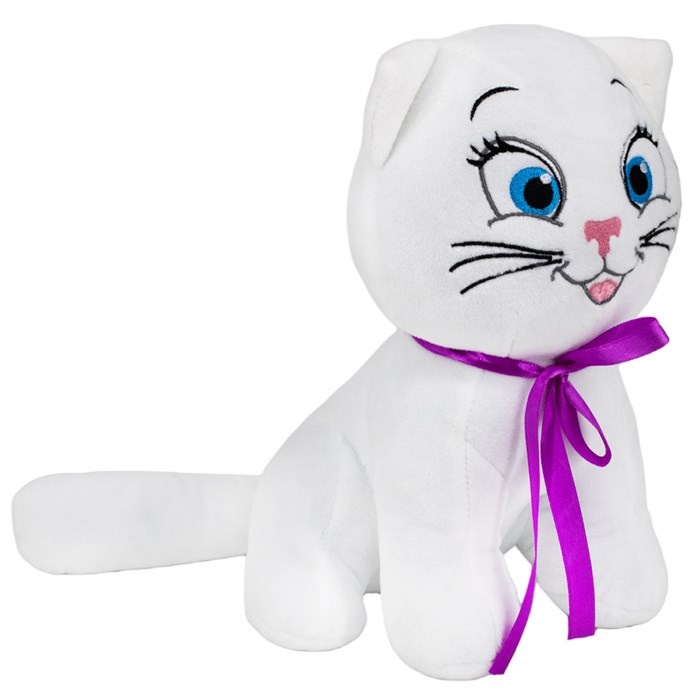 Кот белый 25 см 140/25/31 946-333