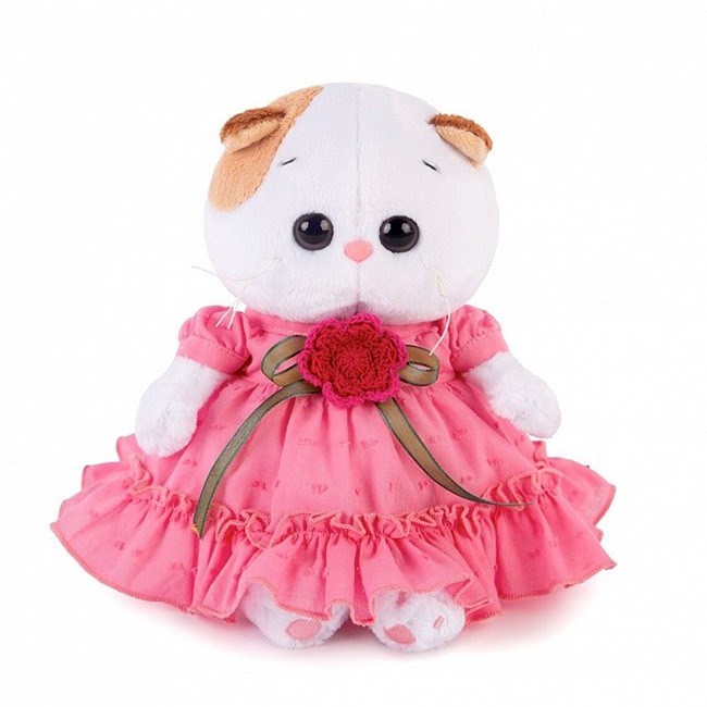 Ли-Ли BABY в платье с вязаным цветочком LB-013 745-581
