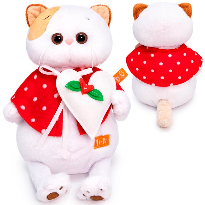 Ли-Ли Кошечка в накидке с сердцем LK27-095 . 946-007