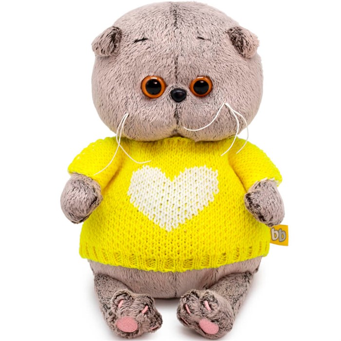 Басик BABY в свитере с сердцем BB-133 789-182