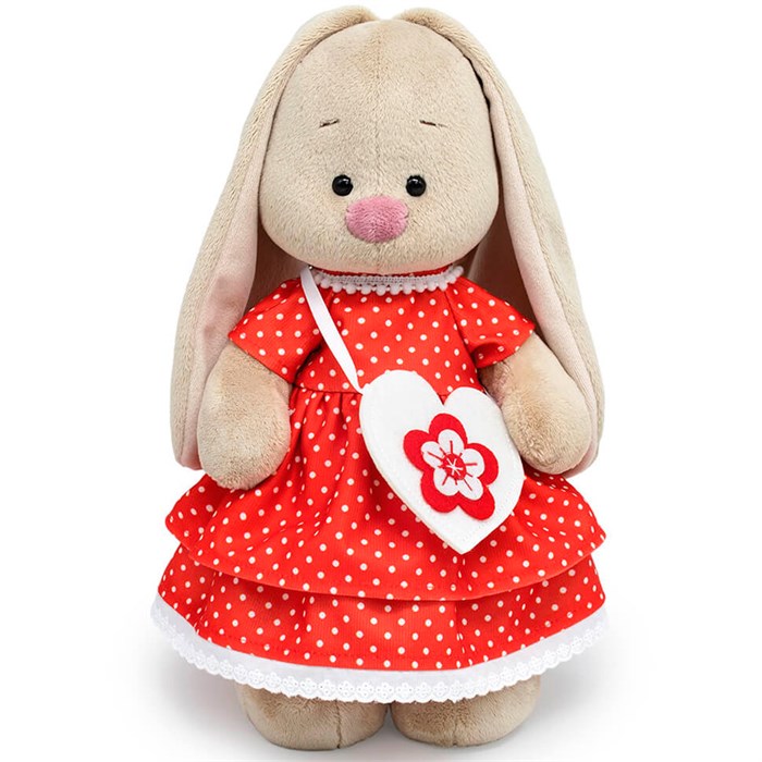 Зайка Ми в платье и с сумочкой-сердечком (малый) StS-634 789-186