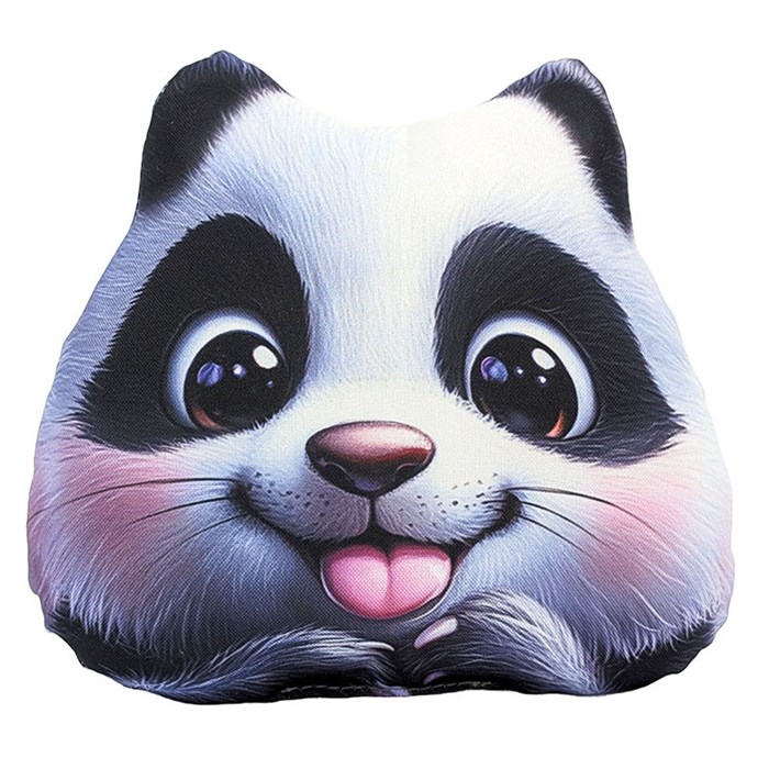 Подушка декоративная мордочка Панда 30 см МТГ01107 Levatoys в пак. 146-164