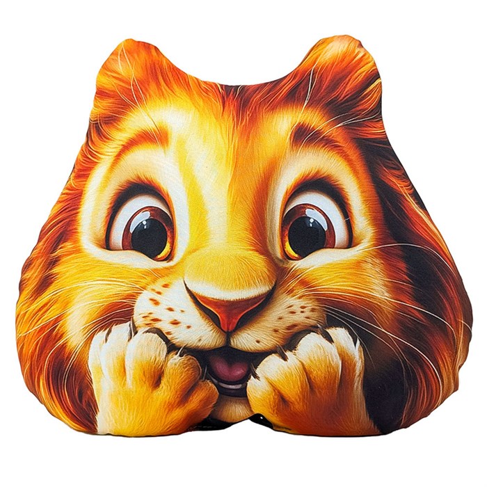 Подушка декоративная мордочка Лев 30 см МТГ01108 Levatoys в пак. 146-165