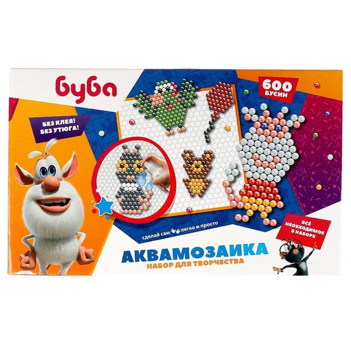 Набор ДТ Аквамозаика БУБА 600 бусин МУЛЬТИ АРТ AB600-BUBA1 983-738