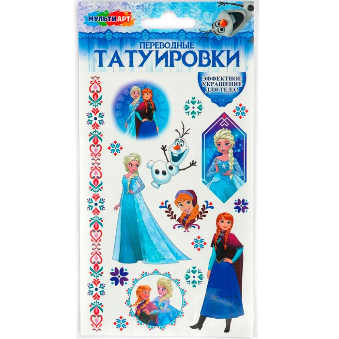 Набор для творчества Тату Снежная принцесса 1 лист МУЛЬТИ АРТ TATTOO-122174 993-060