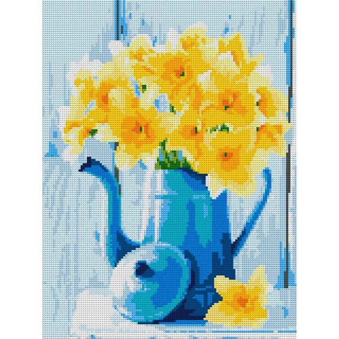 Набор для творчества Алмазная мозаика 30*40 см полное заполнение Нарциссы Ам-033 LORI 983-310