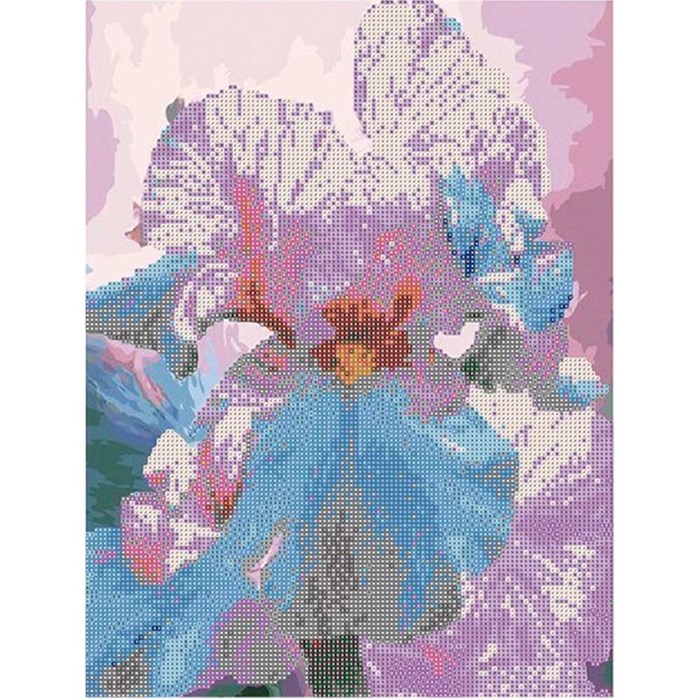 Набор для творчества Алмазная мозаика 5D Ирисы 40*50 см,без подрамника,частичное заполнение 80902А 989-899