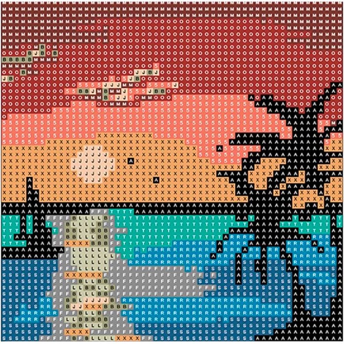 Набор для творчества Алмазная мозаика 5D Закат 20*20 см,без подрамника,полное заполнение 80873А 989-885