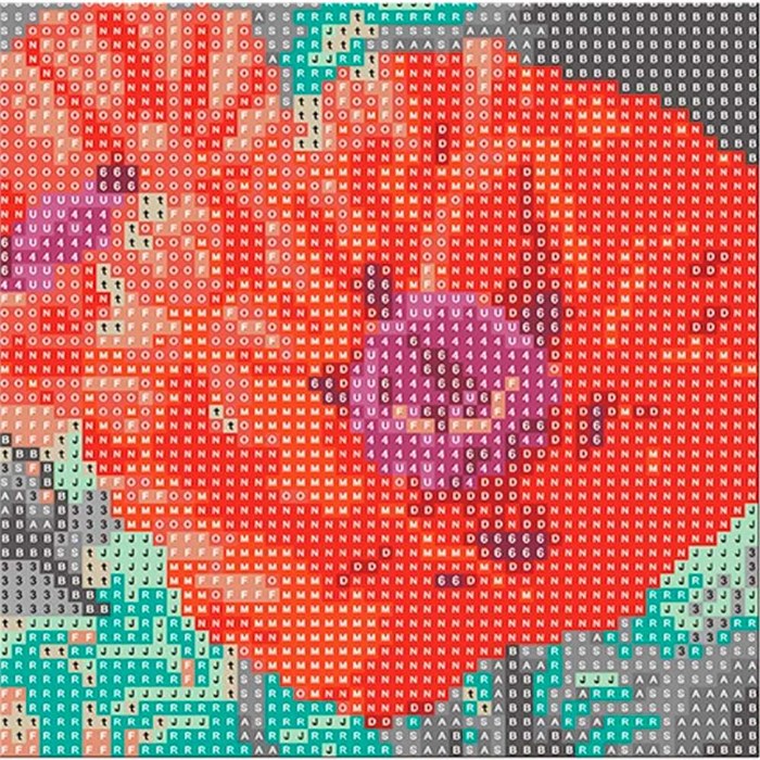 Набор для творчества Алмазная мозаика 5D Мак 20*20 см,без подрамника,полное заполнение 80872А 989-884