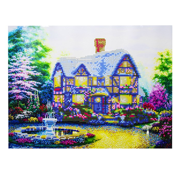 Набор для творчества Алмазная мозаика Сказочный домик 40*50см частичная выкладка 87140 976-507