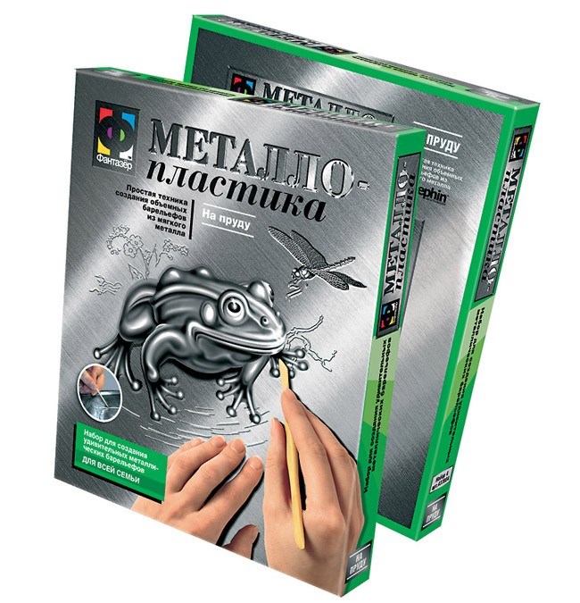 Набор для творчества Металлопластика набор №4 На пруду-лягушка 437004 "Фантазёр" 211-661
