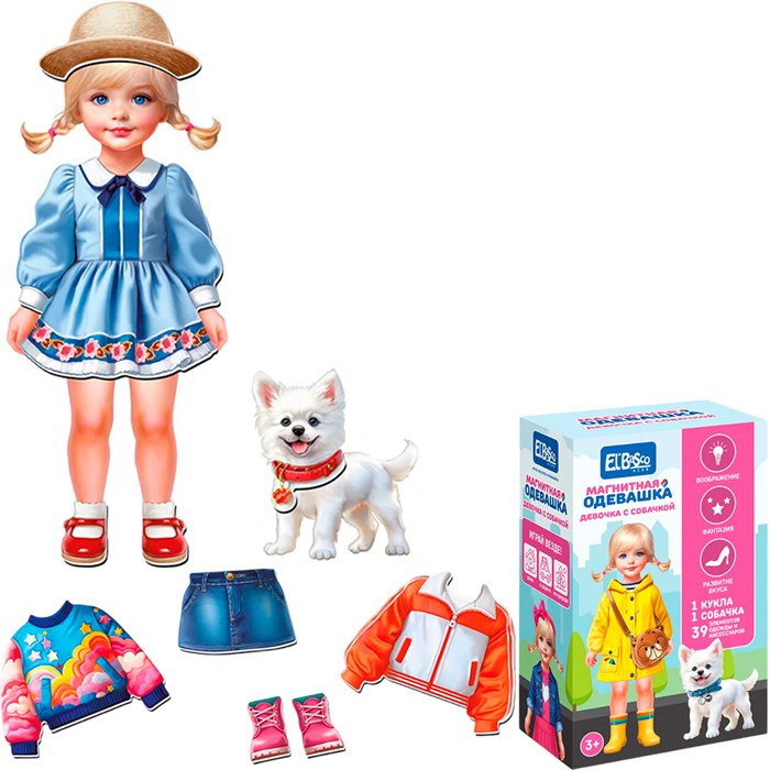 Игра Магнитная "Девочка с собачкой" ET05-019 810-251