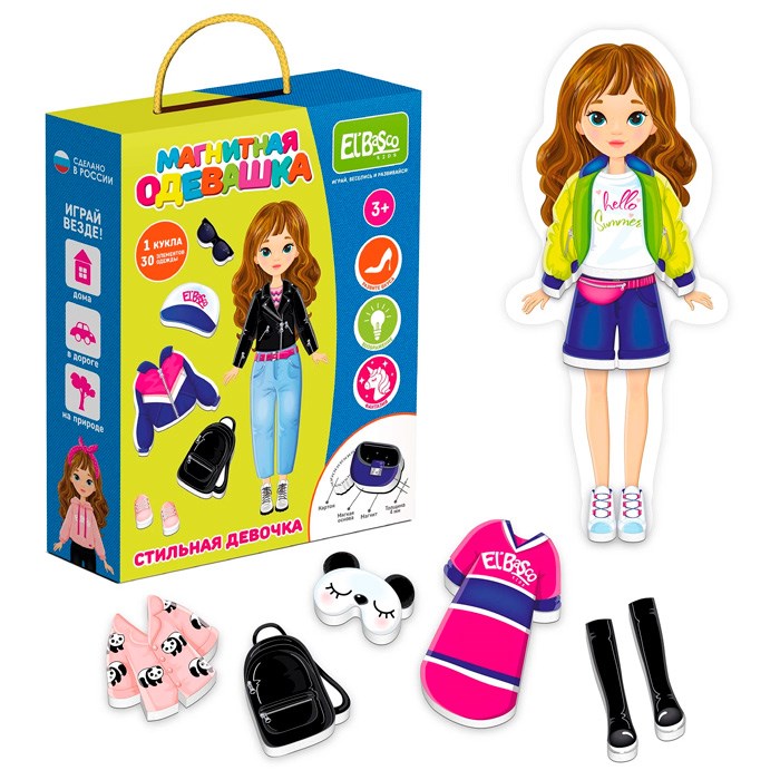 Игра На магнитах.Одевашка.Стильная девочка ET05-007 996-970
