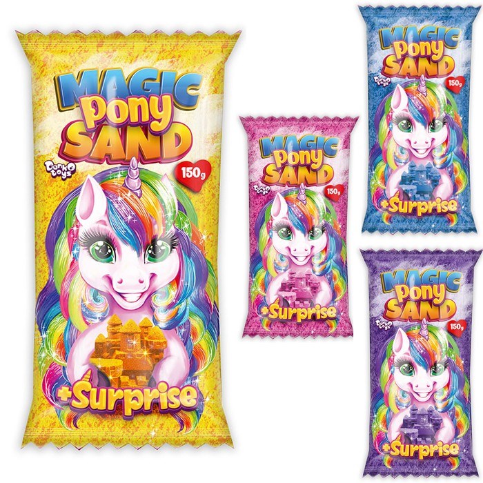 Набор для творчества Кинетический песок Magic Pony Sand 150 гр /АльянсТрест/ СТОК 976-895